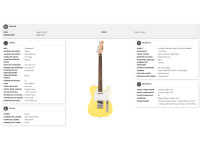 Squier Sonic Telecaster LRL Canary Yellow Squier Sonic Telecaster LRL Canary Yellow
